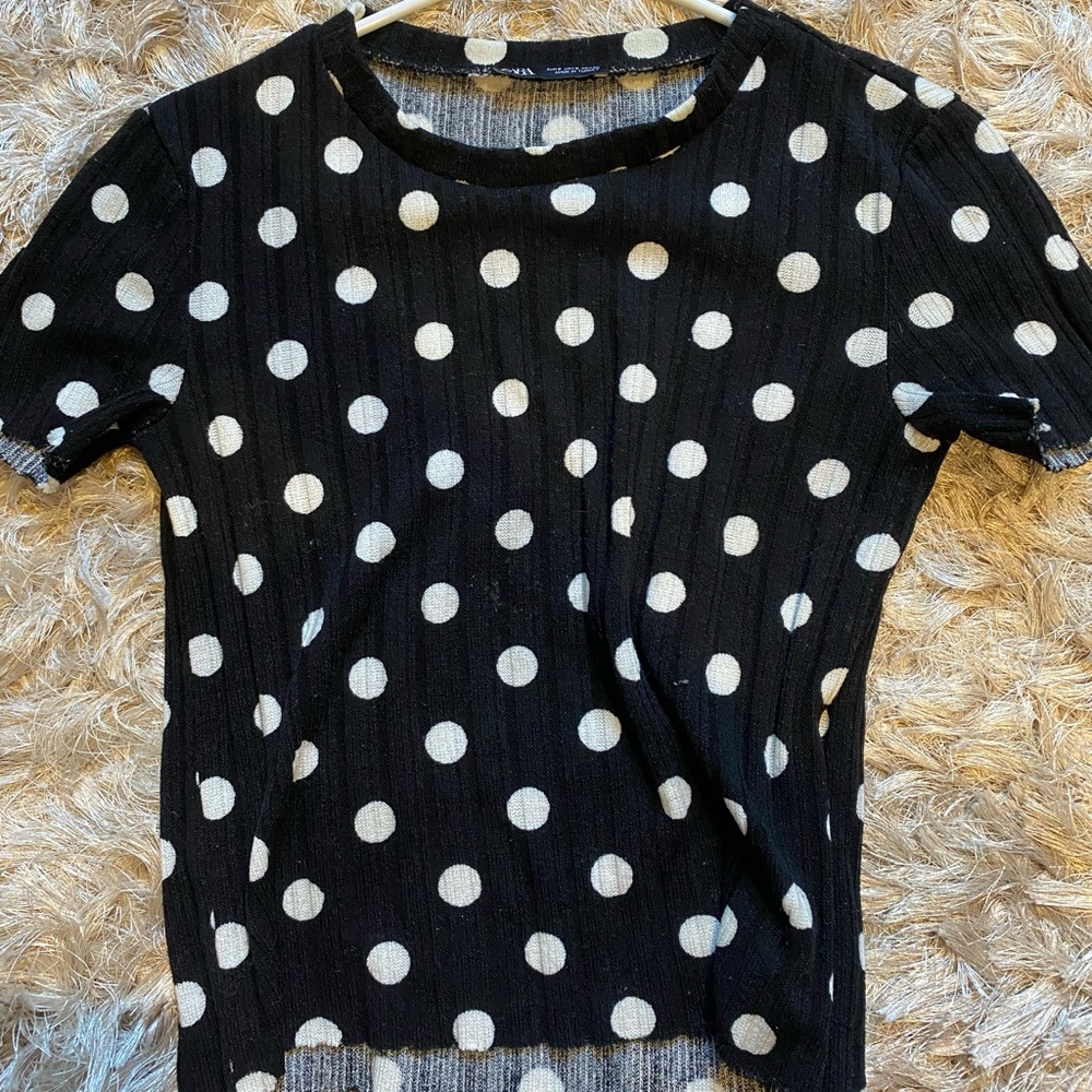 zara cropped t shirt